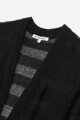 Cardigan rayado NEGRO