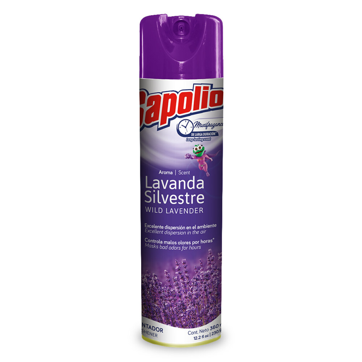 DESODORANTE AMBIENTE SAPOLIO AEROSOL 360 ML LAVANDA 