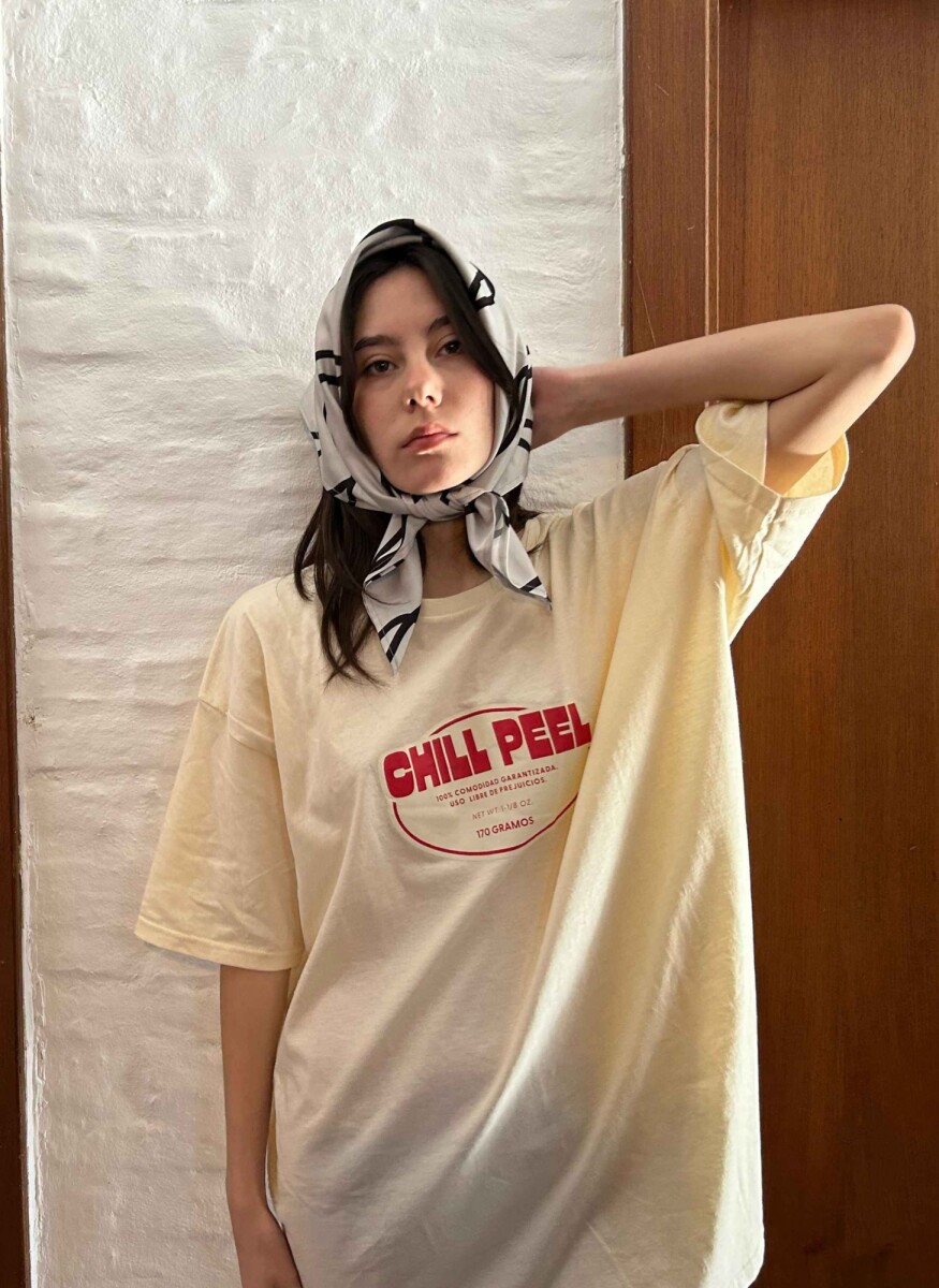 Remera Chill Peel - Crema 