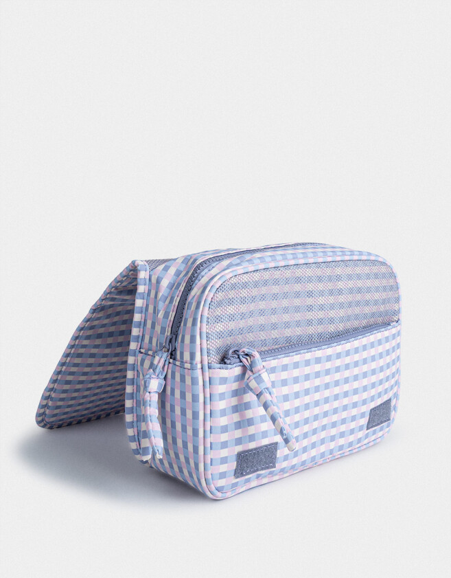 Porta Cosméticos Portacosméticos "in My Wellnes Era" - Estampado Geometrico