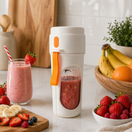 Vaso licuadora de vidrio y silicona 500ml Blanco