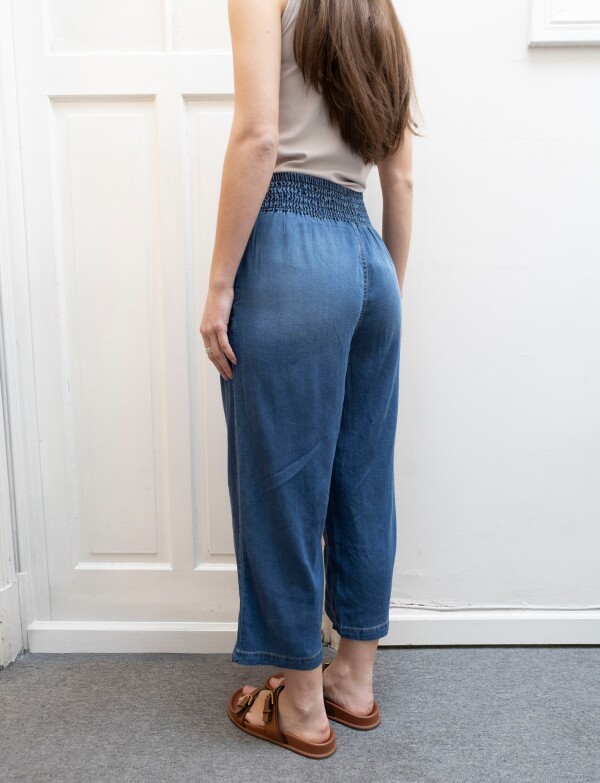 Pantalon Crop Lyocell JEAN