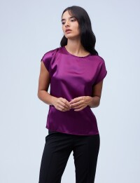 Blusa Satén BORDEAUX