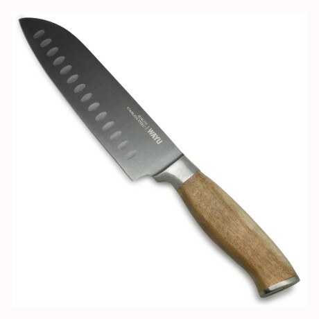 Cuchillo Wayu Santoku Madera Acacia