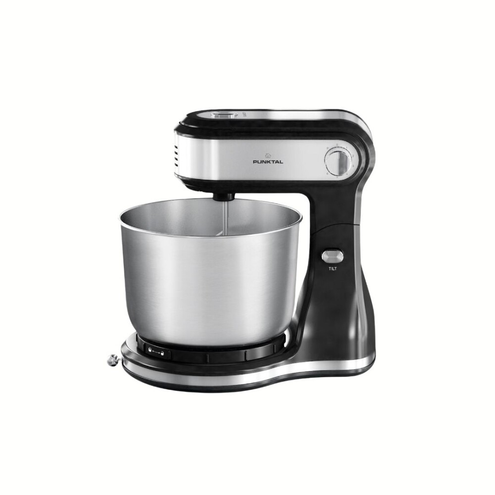 Batidora con Bowl Giratorio 300W Negra - Modelo PK-7050 - Punktal Batidora con Bowl Giratorio 300W Negra - Modelo PK-7050 - Punktal
