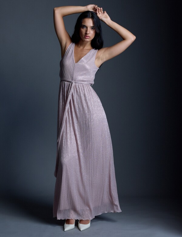 Vestido Maxi Lurex ROSA