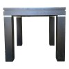 Mesa lateral con vidrio negro - MERCADERIA CON DETALLES Mesa lateral con vidrio negro - MERCADERIA CON DETALLES