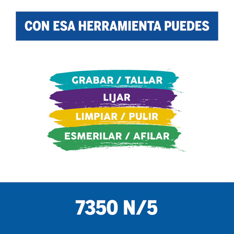 Minitorno Dremel 7350 con 5 accesorios 24 meses / Dremel Unica