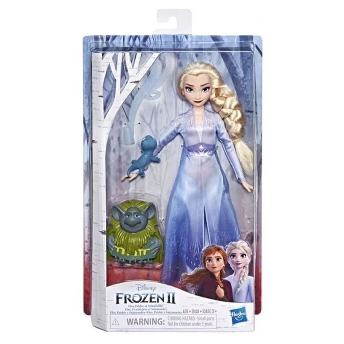 Figuras Frozen 2 Elsa Pabbie y Salamandra - 001 