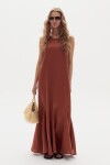 Vestido Largo Alfie en Lino Hazelnut