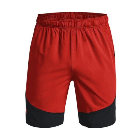 Short Under Armour Woven ColorBlock Rojo