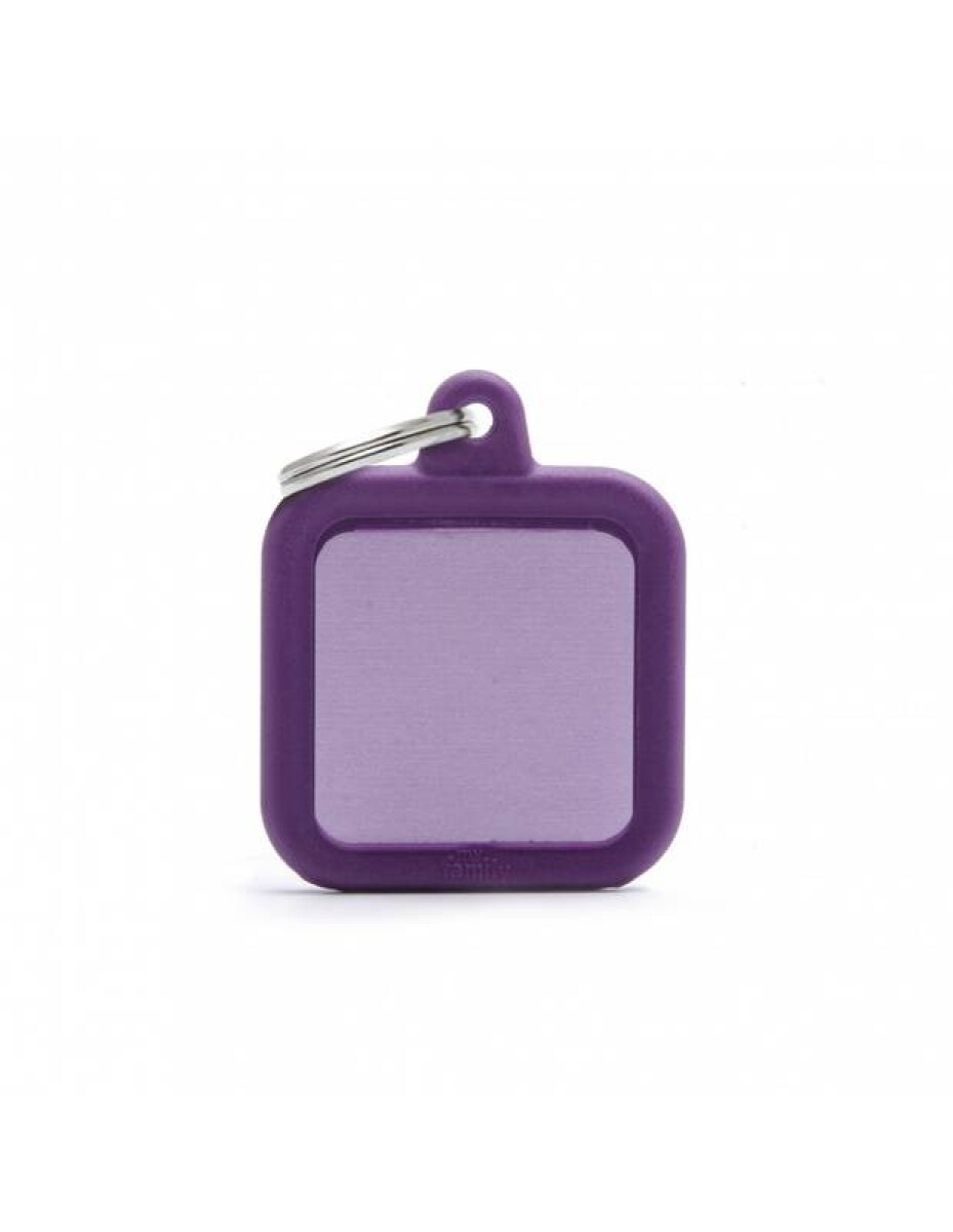 HTA03PURPLE - CUADRADO ALUMINIO MORADO GOMA MORADA 