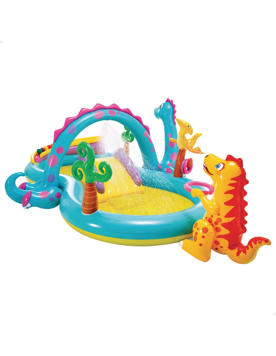 INTEX PISCINA CENTRO JUEGO INFLABLE CON DINOSAURIOS 302 X 229 X 112 CMS 280 LTS 