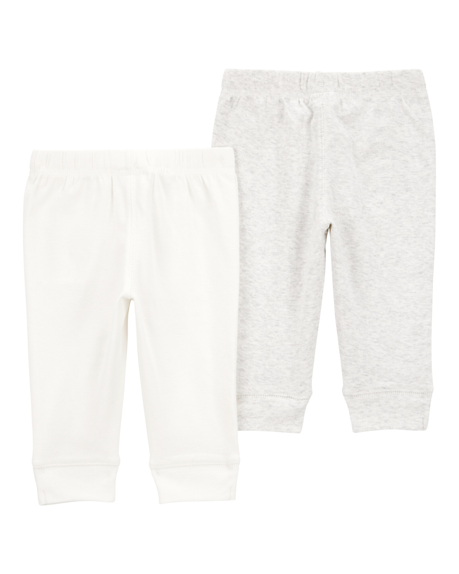 Pack dos pantalones de algodón, gris Sin color