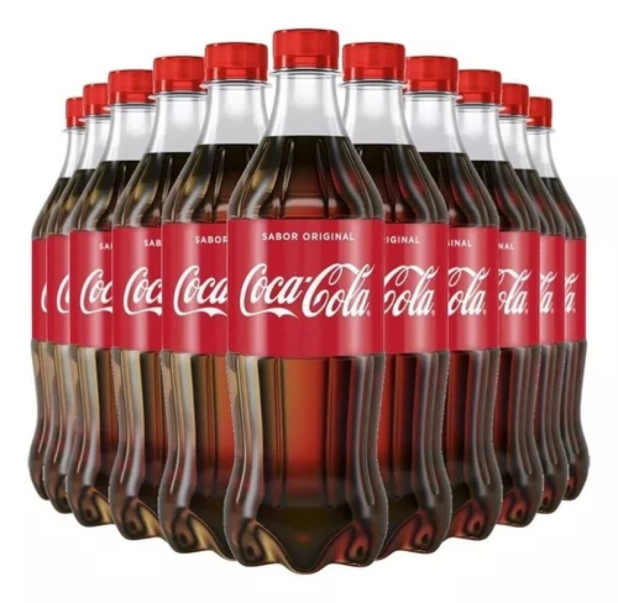 FUNDA X 12 UNIDADES COCA COLA 600ML SABOR ORIGINAL 