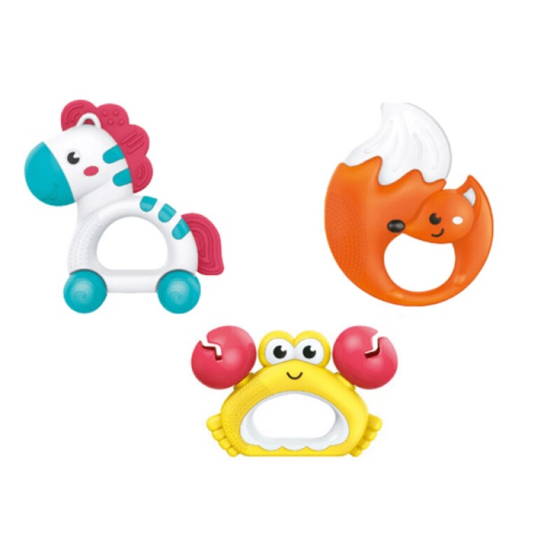 Sonajero X3 Con Mordillo Baby Toys Sonajero X3 Con Mordillo Baby Toys
