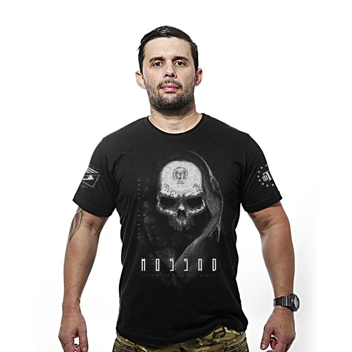Remera manga corta Mossad Servicio secreto Israeli 