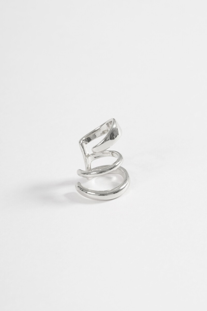 Earcuff multiples vueltas plateado