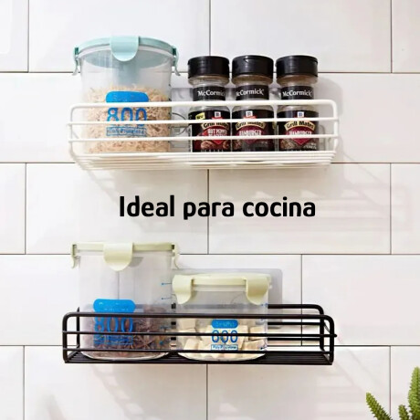 Estante Organizador Soporte Autoadhesivo Sin Tornillos Blanco