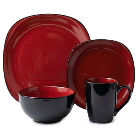 Set16Pzas Stoneware D27-20-15.5/Ml360 Bali Carmine