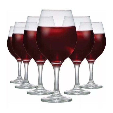 Set X6 Copas de Vino 465Ml en Vidrio Imperial Pasabahce Transparente