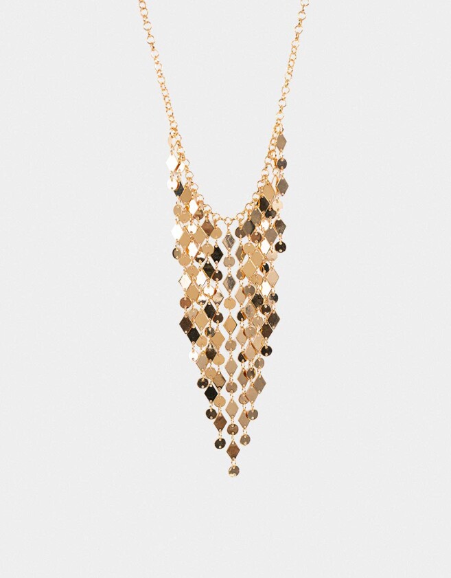 Collares Cortos Espejos Collar Corto De Espejos - Dorado