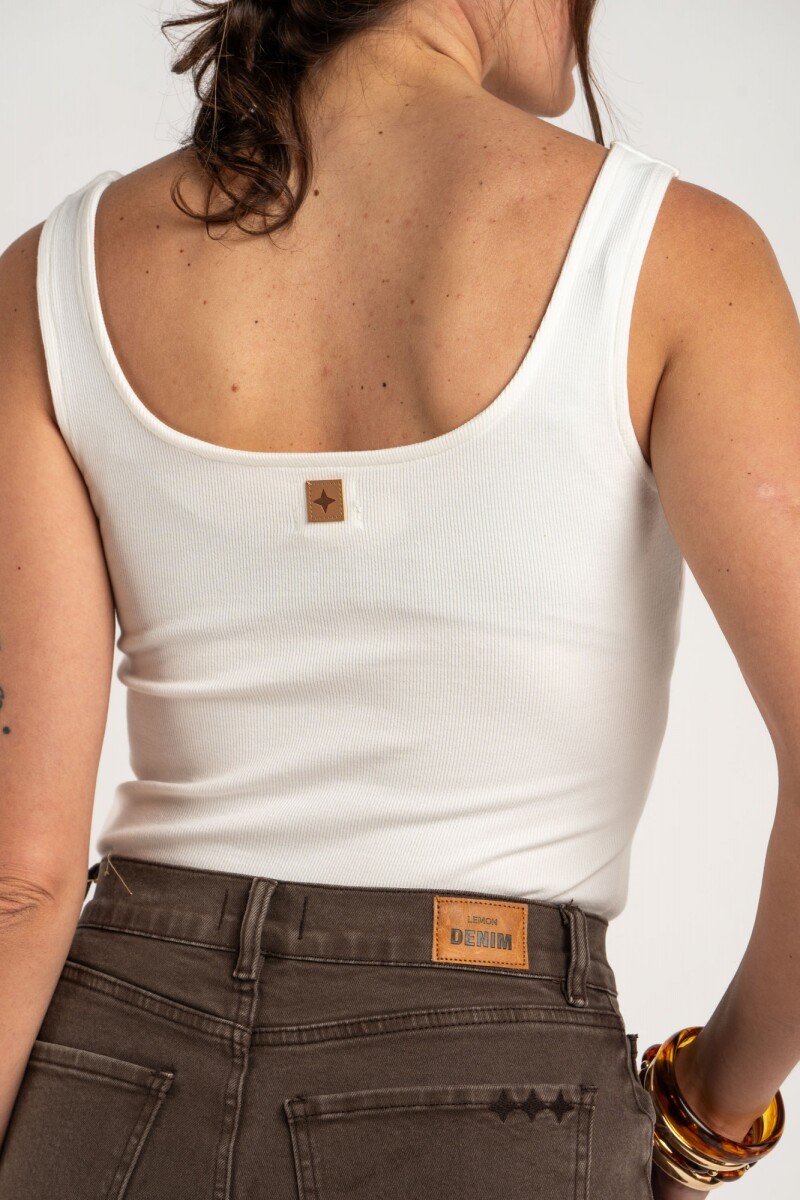 Top Musculosa Off White