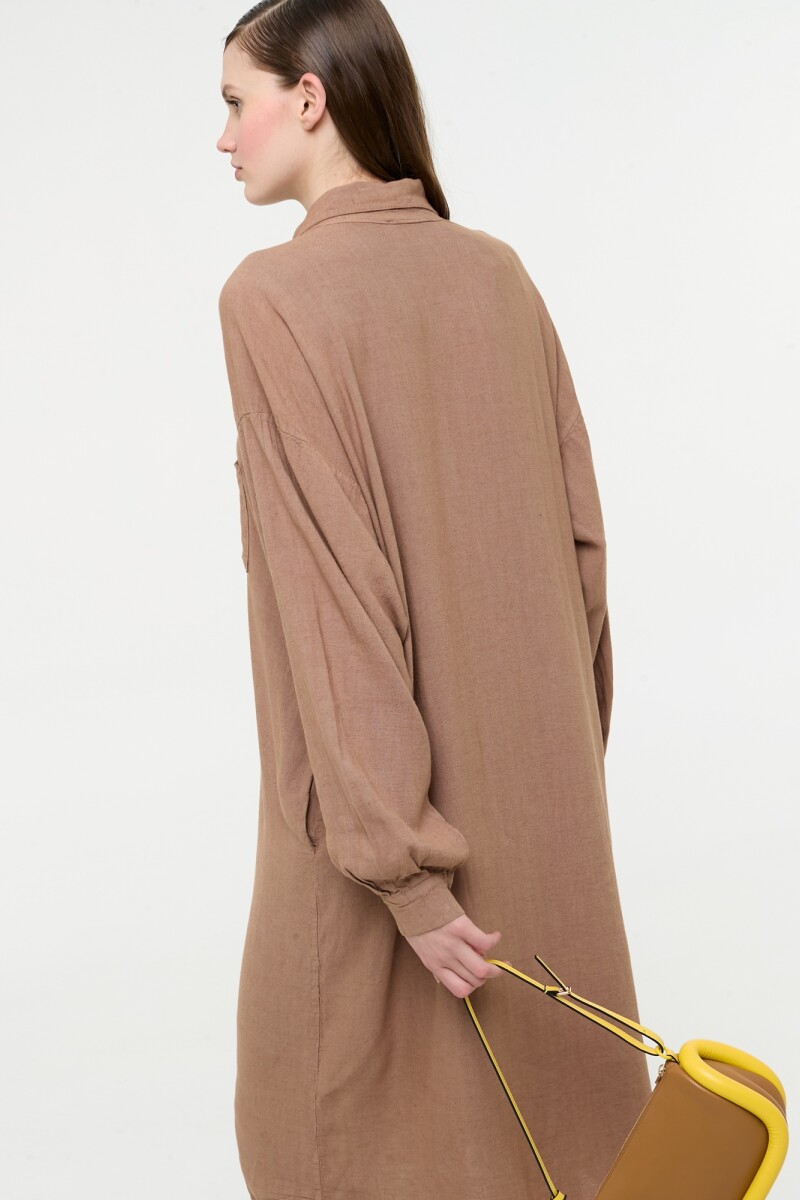 CAMISA LARGA Marron