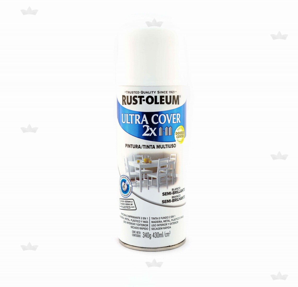 AEROSOL ULTRA COVER 2X BLANCO SEMI BRILLANTE- 340GR 