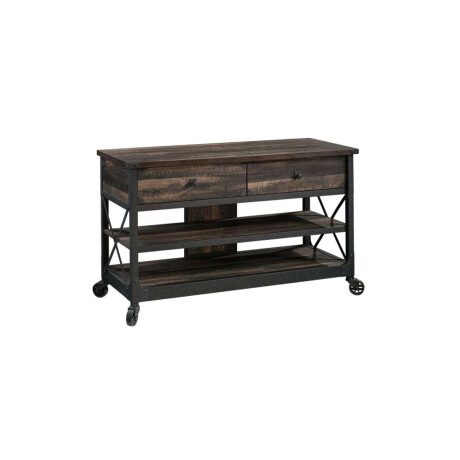 Rack para TV con Estantes Sauder Linea Steel River