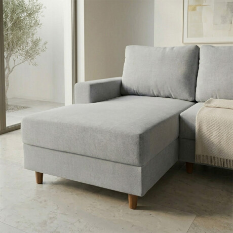 Rinconera Lucci - Tela Microfibra - Chaise izquierdo Berlin 05 (Ceniza)