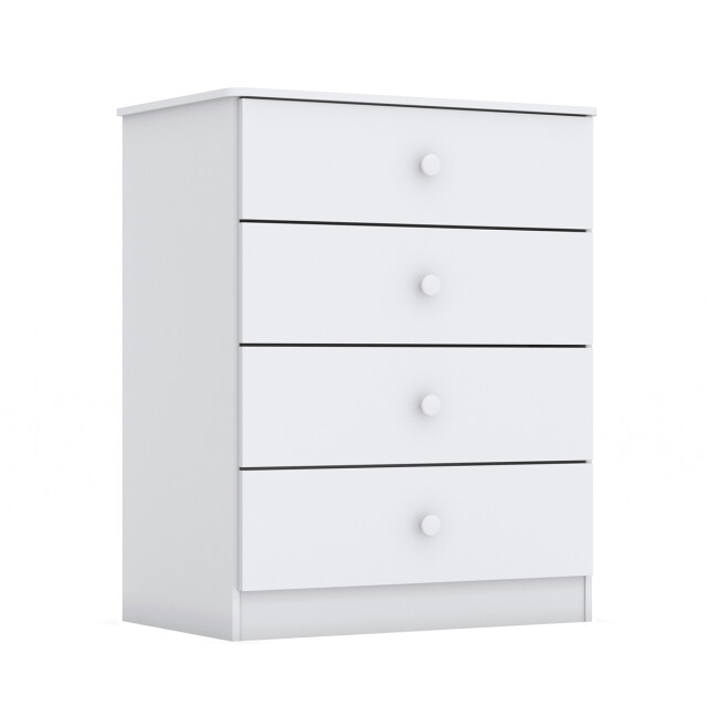 Cómoda Cajonera infantil 4 cajones BLANCO