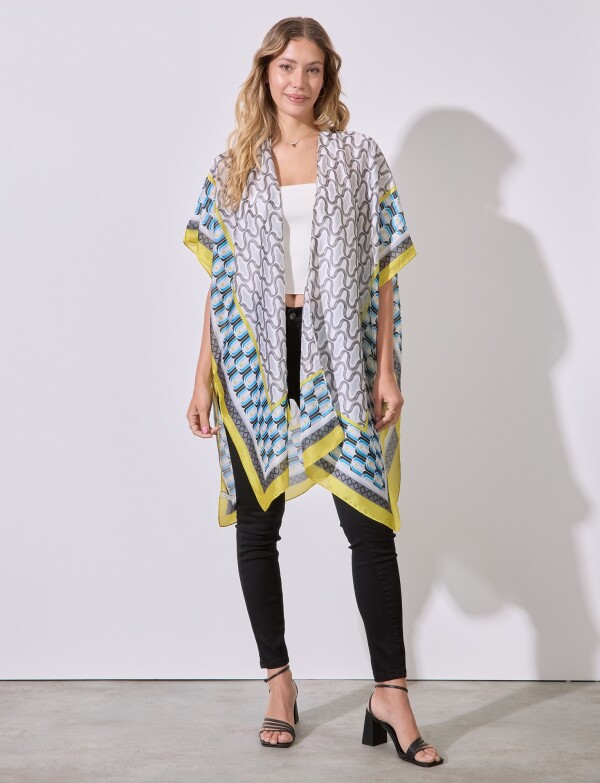 Kimono Printed MULTI/AMARILLO