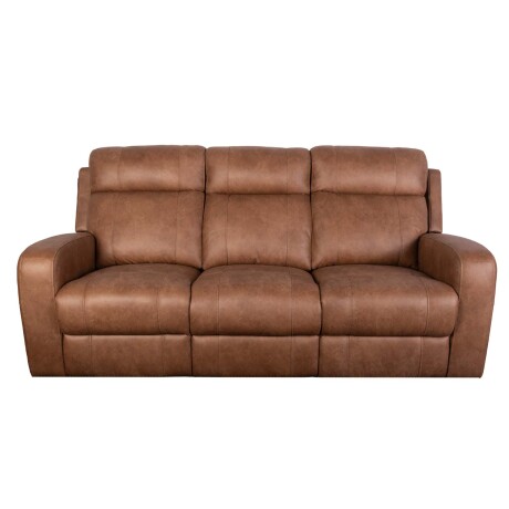 RECLINER MANUAL 3 CUERPOS TELA MARRON HAMILTON CAMEL