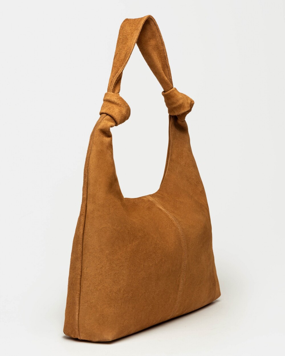 Cartera al hombro Juana en Cuero Gamuza Cuoio