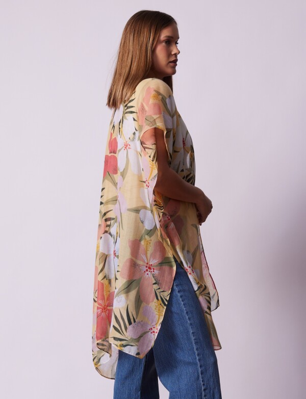 Kimono Flores AMARILLO/MULTI