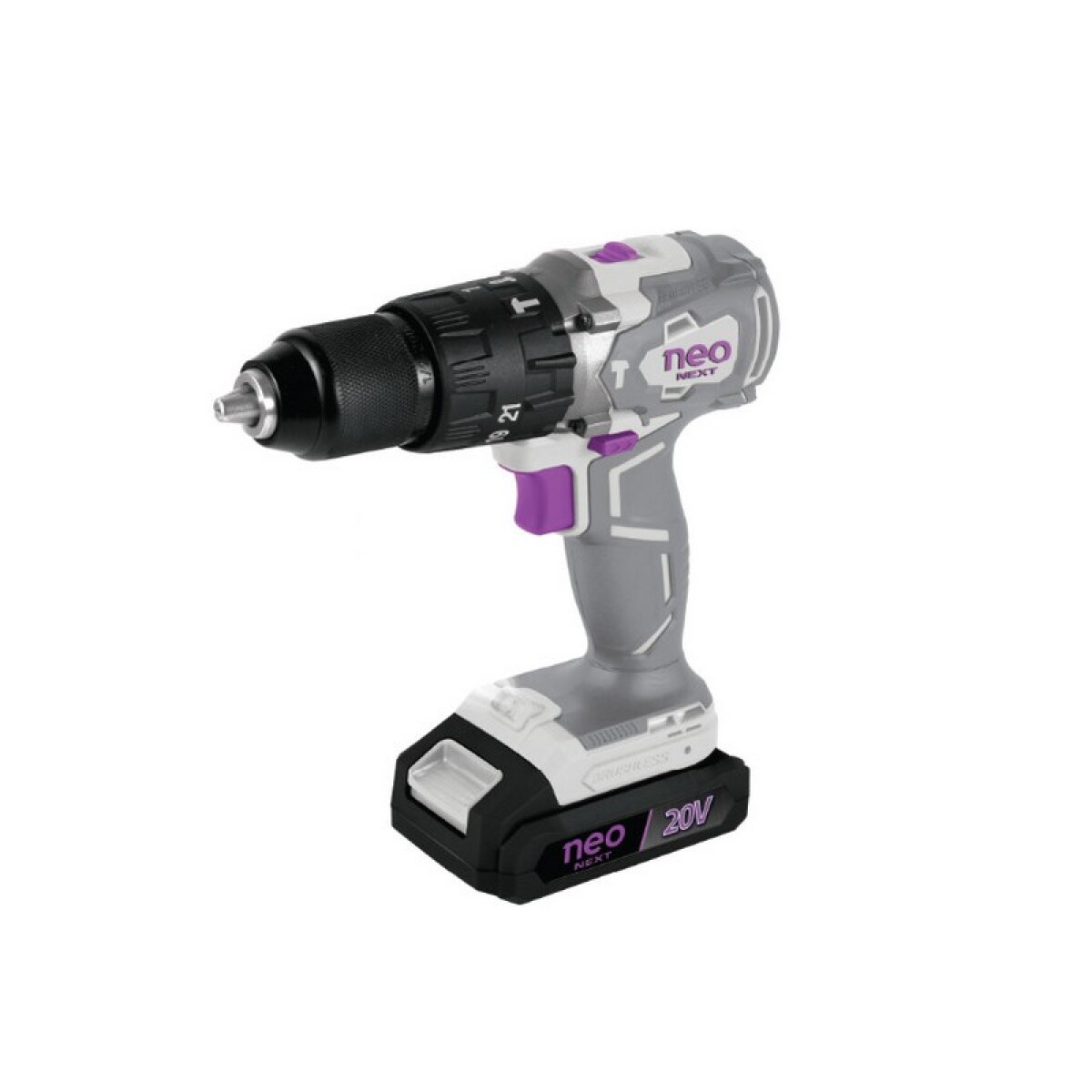 TALADRO NEO PERCUTOR 13MM 20V+BATERIA 2A/B20+CHA1020/2.2B 