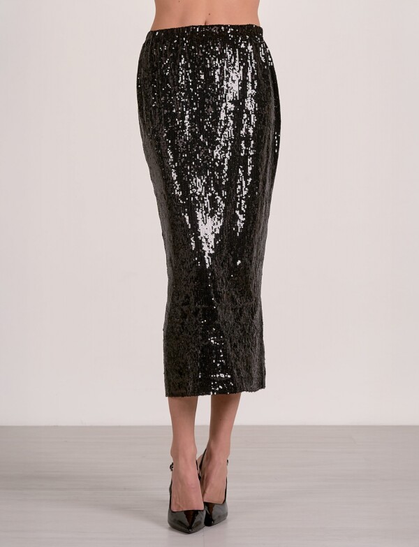 Falda Lentejuelas NEGRO