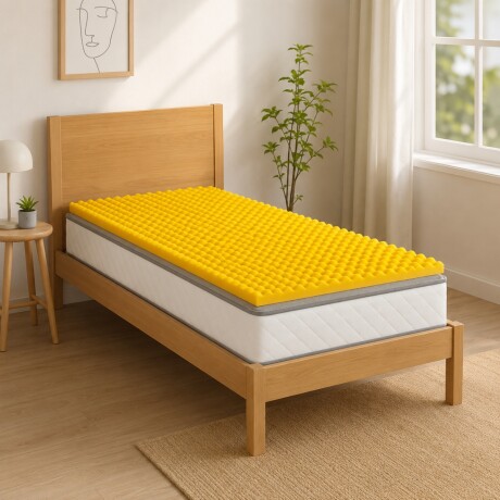 Pillow top de espuma perfilada 0,78 x 1,88 x 3,5 cm AMARILLO