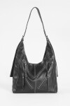 Cartera soft ojalillos negro