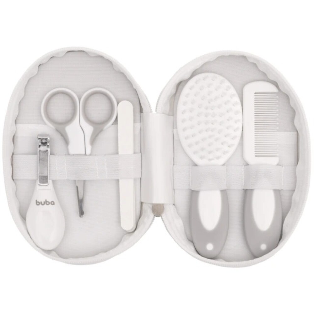 Set cuidados higiene clasico neccesaire BUBA gris