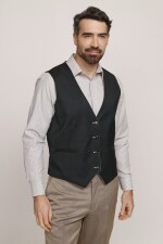 Chaleco Reversible Due Volti BEIGE/VERDE