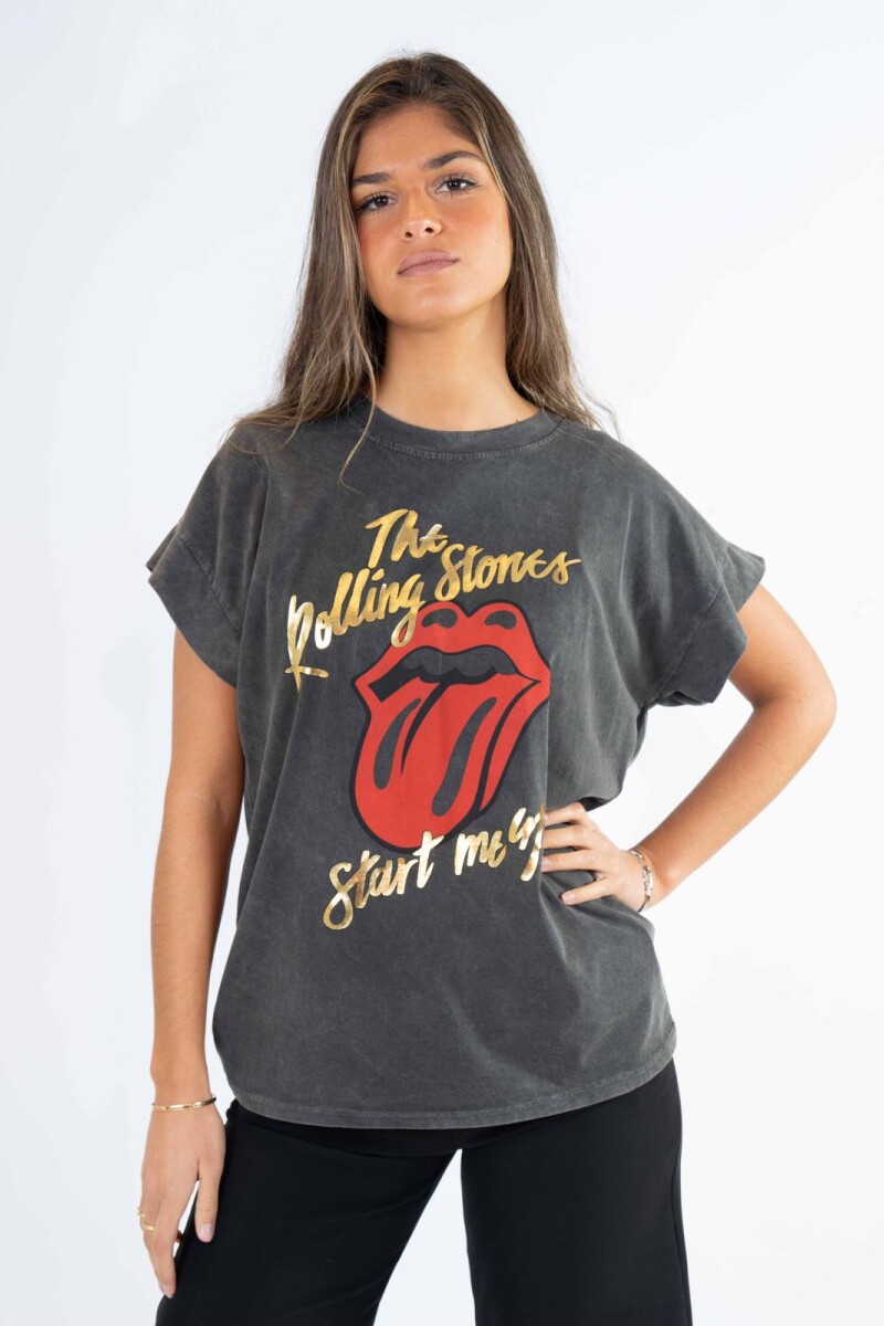 Remera start me up Gris oscuro