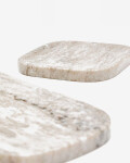 Set Nesa de 2 tablas de mármol beige Set Nesa de 2 tablas de mármol beige