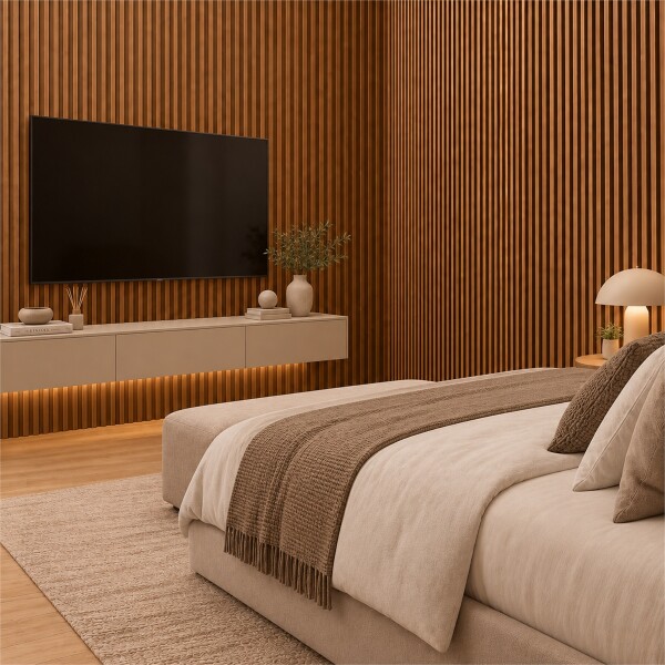 Pack x10 Wpc Simil Madera Wall Panel Lambrin 2.90x16.7 Marrón madera 5