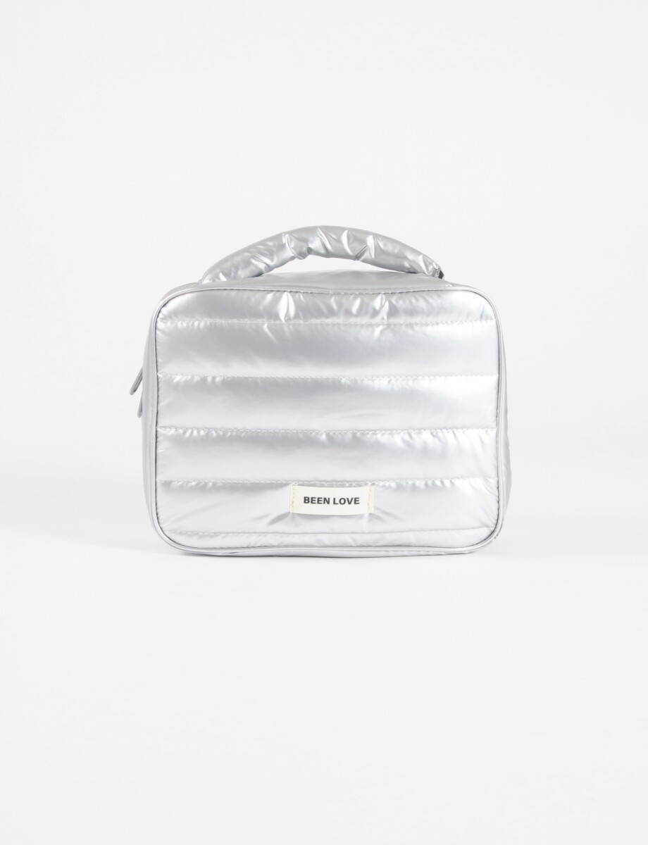 Organizador de viaje puffy - plateado 