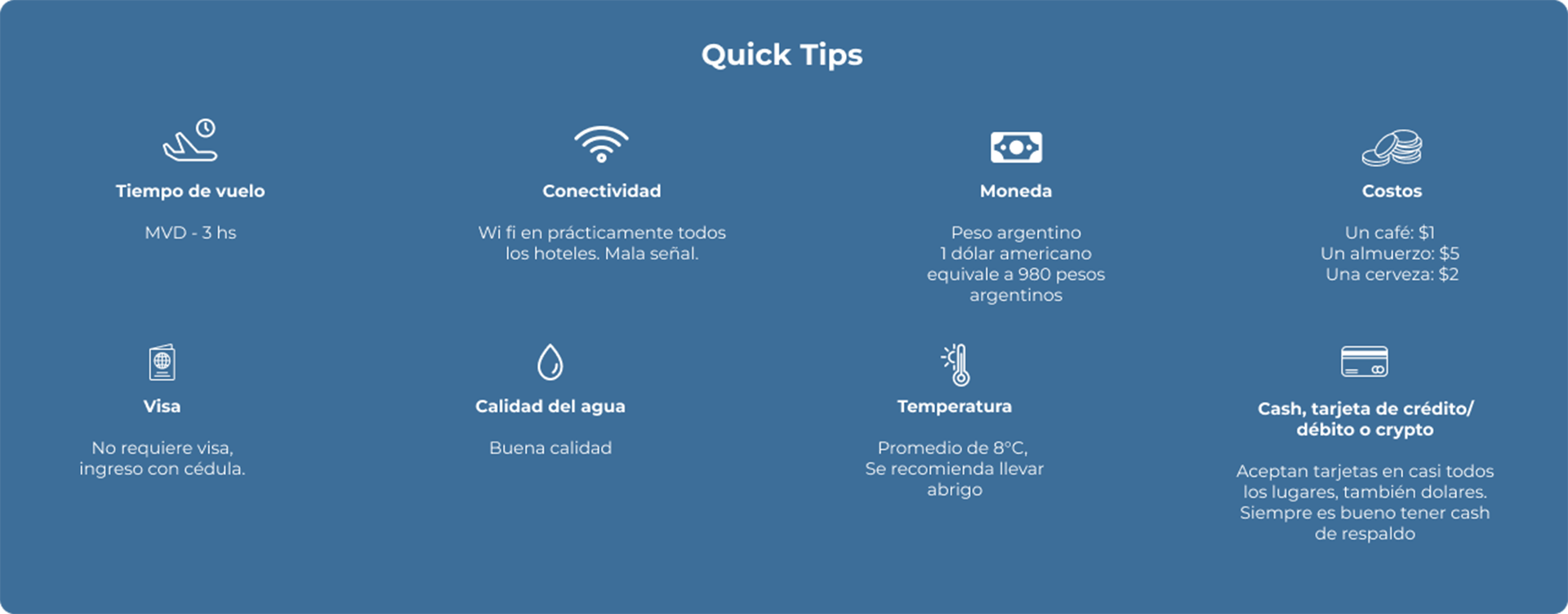 Bariloche Quicktips