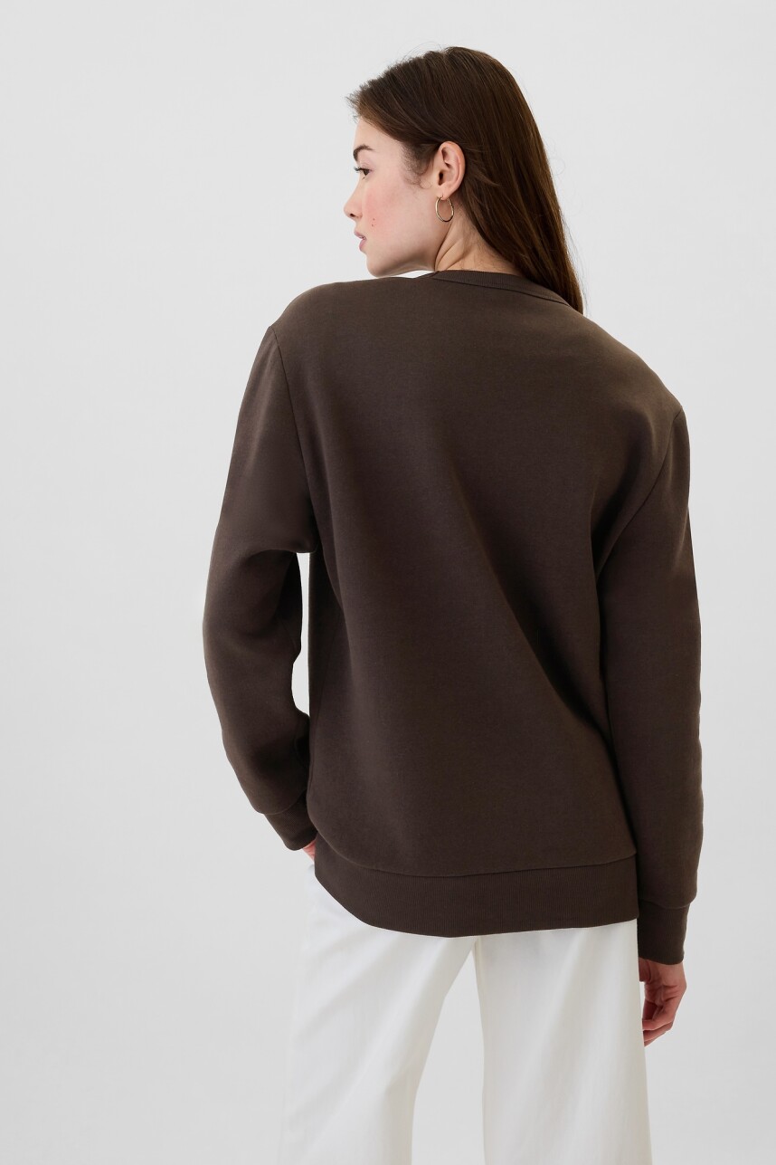 Buzo Deportivo Logo Gap Hombre Terra Brown