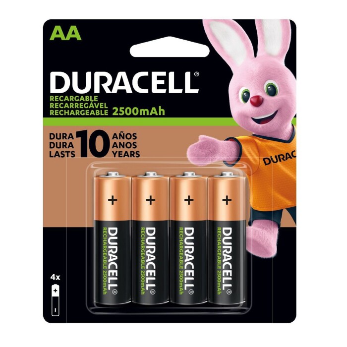 DURACELL PILA AAX4 RECARGABLE BLISTER única