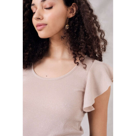 Top Volados Lurex Crudo